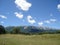 Mountain and clouds