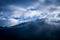 Mountain and clouds, Tshoka, Sikkim, India