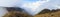 Mountain cloudy panorama Landscape in Himalaya. Nepal