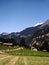 Mountain cottages alps Switzerland wengen