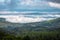 Mountain coverd with cloud layers and beautiful sky