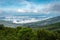 Mountain coverd with cloud layers and beautiful sky