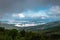 Mountain coverd with cloud layers and beautiful sky