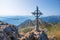 Mountain cross of Rofanspitze, austrian alps tirol