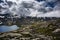 Mountain Dalsnibba landscape in Geiranger, Norway