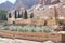 Mountain desert cloister landscape photo. Saint Catherine s Monastery in Sinai Peninsula, Egypt