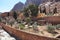 Mountain desert cloister landscape. Saint Catherine`s Monastery in Sinai Peninsula, Egypt