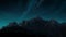 Mountain. Digital Artwork. Realistic Style. a bright evening atmosphere, with beautiful stars. 3d rendering