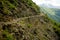 Mountain dirt road in Albania