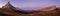 Mountain evening dusk peaceful panorama from Giau Pass