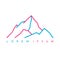 Mountain Everest outdoor adventure insignia Climbing trekking hiking mountaineering and other extreme activities logo