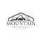 Mountain expedition adventure logo