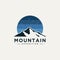 Mountain expedition modern logo icon design