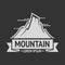 Mountain exploration vintage logos, emblem