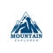 Mountain explorer expedition sport vector icon