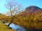 Mountain fall landscape