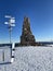 Mountain Feldberg in germany in winter time