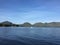 Mountain Filled horizon on the pacific ocean. Inside passage Alaska