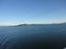 Mountain Filled horizon on the pacific ocean. Inside passage Alaska