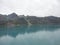 Mountain Filled horizon on the pacific ocean. Inside passage Alaska