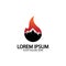 Mountain fire logo vector, mountain vector, fire vector, simple mountain logo design, fire simple design