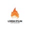 Mountain fire logo vector, mountain vector, fire vector, simple mountain logo design, fire simple design