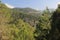 Mountain and forest landscape inside los Marmoles natural park in Zimapan Hidalgo Mexico