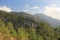 Mountain and forest landscape inside los Marmoles natural park in Zimapan Hidalgo Mexico