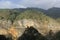 Mountain and forest landscape inside los Marmoles natural park in Zimapan Hidalgo Mexico