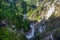 Mountain forest view from the peak