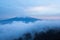 Mountain Fuji and cloud seen from Top of Mountain mitsutoge