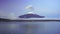 Mountain fuji with Lenticular Cloud, Yamanaka Lake, Japan