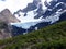 Mountain glacier, valle del Frances, parque Torres del Paine, patagonia, Chile