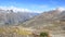 Mountain And Glacier View With Wild Flowers