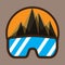 mountain and glasses logo picture