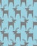 Mountain goat pattern seamless. Animal vector background beast