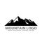 Mountain graphic, mountain silhouette logo design.