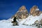 Mountain group Sassolungo Langkofel. South Tyrol, Italy.