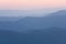 Mountain hazy daybreak