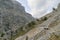 Mountain hikers in north of Spain