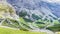 Mountain hill path road panoramic landscape, Winding road paths of mountains nature background