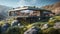 Mountain Home: Cutting-edge, Eco-friendly Living with Stunning Views and High-tech Vehicle