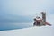 Mountain hostel in winter, Sudeten mountains