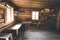Mountain hut in Austria: rustic wooden interior