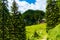 Mountain hut in Bohinj Lake area Julian Alps, Slovenia