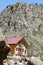 Mountain hut in the Italian Alps (rifugio Genova)