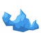 Mountain iceberg icon isometric vector. Ice berg