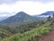 Mountain ijen lanscape