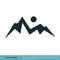 Mountain Image Icon Vector Logo Template Illustration Design. Vector EPS 10