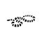 mountain kingsnake snake glyph icon vector illustration